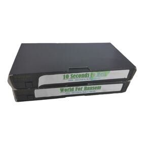 Vintage VHS Robert Aldrich 10 Seconds to Hell World For Ransom Set of 2